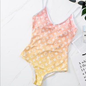 Louis Vuitton Monogram Ombré Cut-out One-piece Swimsuit